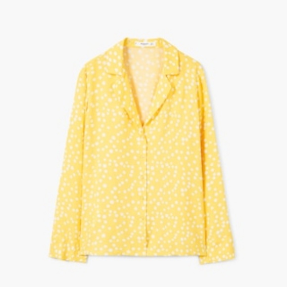 mango polka dot top